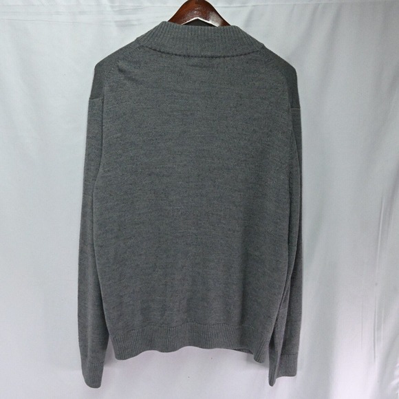 Michael Kors XL Gray Wool Full Zip Cardigan Sweater Jacket - Picture 4 of 4